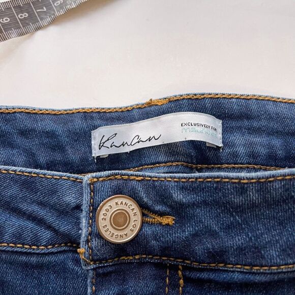 KanCan Distressed Cropped Jeans Size 24W - Picture 3 of 8